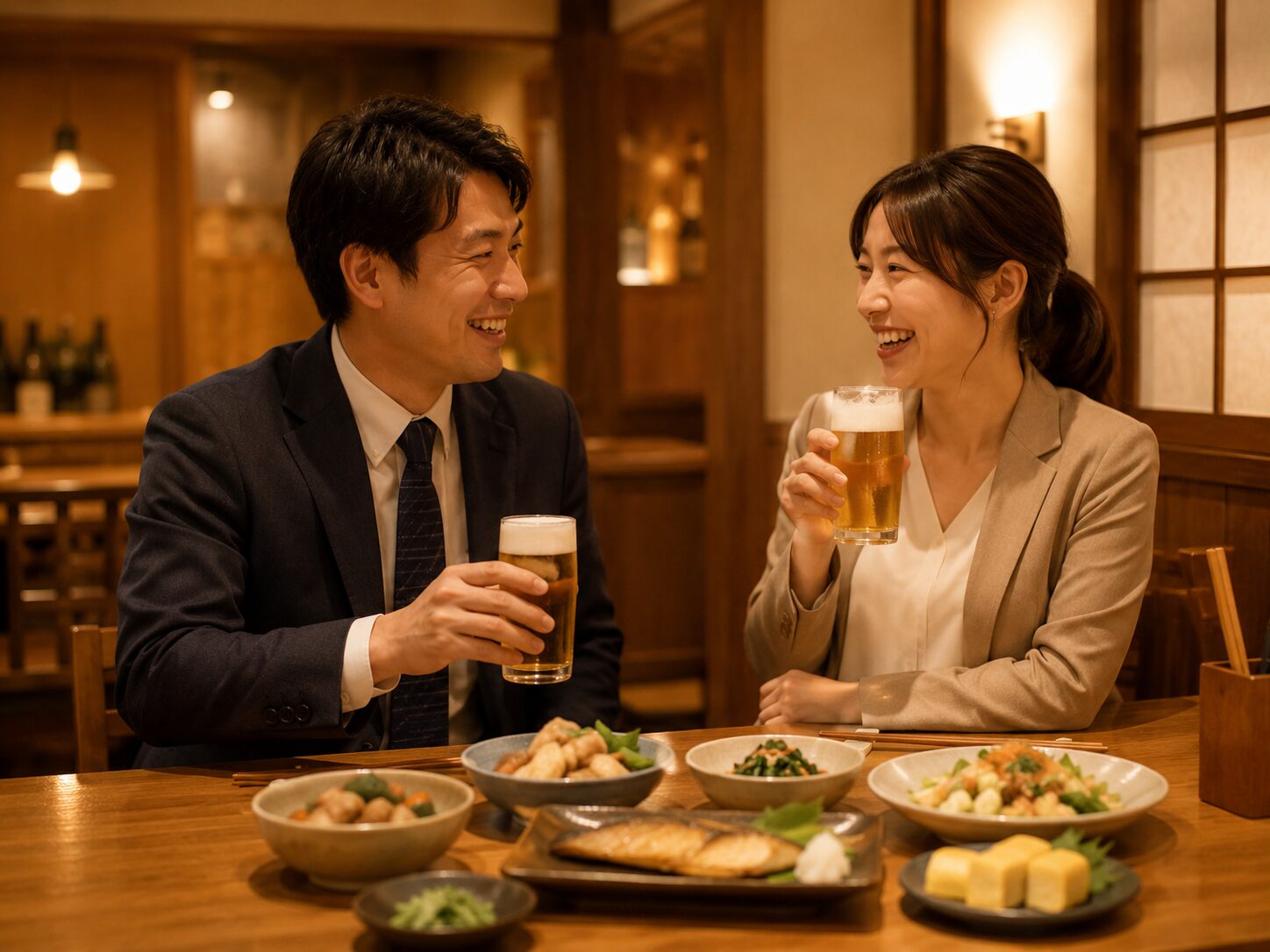 仕事帰りに一杯